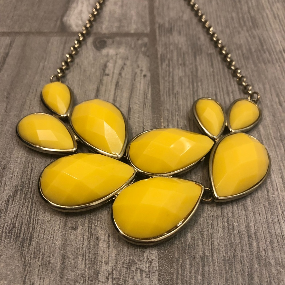 Yellow Bib Necklace